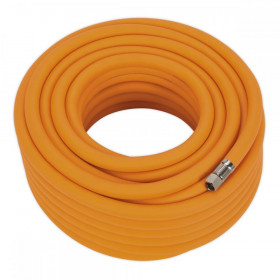 Sealey Air Hose 20m x dia 10mm Hybrid High Visibility with 1/4"BSP Unions
