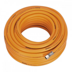 Sealey Air Hose 20m x dia 8mm Hybrid High Visibility with 1/4"BSP Unions