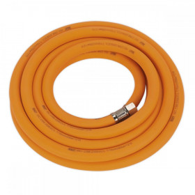 Sealey Air Hose 5m x dia 10mm Hybrid High Visibility with 1/4"BSP Unions