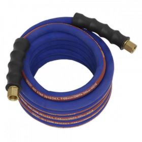 Sealey Air Hose 5m x dia 8mm with 1/4"BSP Unions Extra-Heavy-Duty