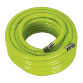 Sealey Air Hose High Visibility 15m x dia 10mm with 1/4"BSP Unions