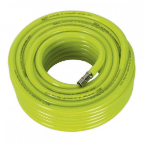 Sealey Air Hose High Visibility 20m x dia 10mm with 1/4"BSP Unions