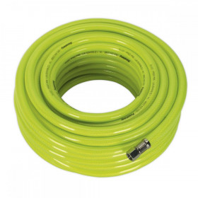Sealey Air Hose High Visibility 20m x dia 8mm with 1/4"BSP Unions