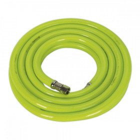 Sealey Air Hose High Visibility 5m x dia 10mm with 1/4"BSP Unions