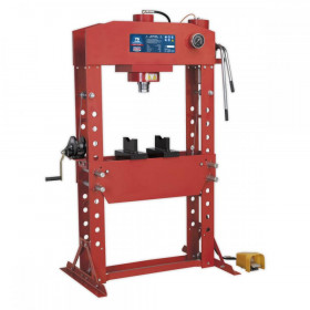 Sealey Air/Hydraulic Press 75tonne Floor Type with Foot Pedal