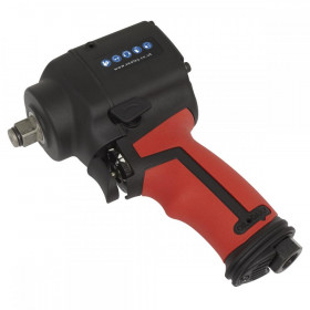 Sealey Air Impact Wrench 1/2"Sq Drive Stubby Twin Hammer