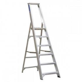 Sealey Aluminium Step Ladder 6-Tread Industrial BS 2037/1