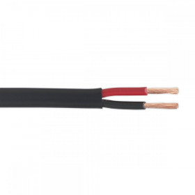 Sealey Automotive Cable Thick Wall Flat Twin 2 x 2mm 28/0.30mm 30m Black