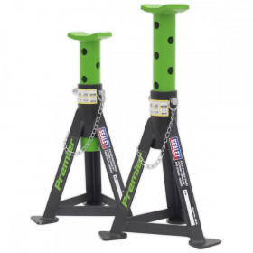 Sealey Axle Stands (Pair) 3tonne Capacity per Stand - Green