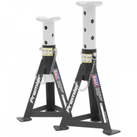 Sealey Axle Stands (Pair) 3tonne Capacity per Stand - White