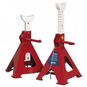 Sealey Axle Stands (Pair) 5tonne Capacity per Stand Auto Rise Ratchet