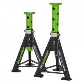 Sealey Axle Stands (Pair) 6tonne Capacity per Stand - Green