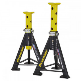 Sealey Axle Stands (Pair) 6tonne Capacity per Stand - Yellow