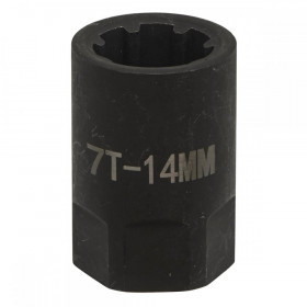 Sealey Brake Caliper Socket 1/2"Sq Drive 14mm Square Ribe 7pt