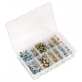Sealey Brake Pipe Nut Assortment 200pc - Metric & Imperial