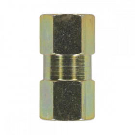 Sealey Brake Tube Connector M10 x 1mm Female to Female Pack of 10