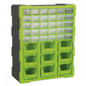 Sealey Cabinet Box 39 Drawer - Hi-Vis Green/Black