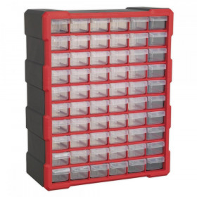 Sealey Cabinet Box 60 Drawer - Red/Black
