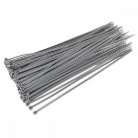 Sealey Cable Tie 300 x 4.8mm Silver Pack of 100
