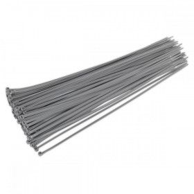 Sealey Cable Tie 380 x 4.8mm Silver Pack of 100