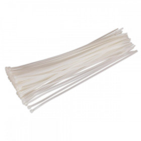 Sealey Cable Tie 380 x 4.8mm White Pack of 100