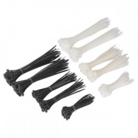 Sealey Cable Tie Assortment Black/White Pack of 600
