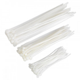 Sealey Cable Tie Assortment White Pack of 75