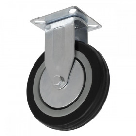 Sealey Castor Wheel Fixed Plate dia 125mm