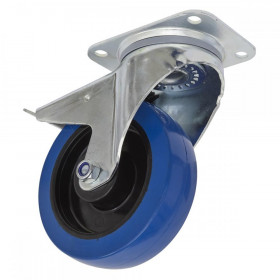 Sealey Castor Wheel Swivel Plate with Total Lock dia 160mm