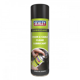 Sealey Chain & Cable Clear Lubricant 500ml Pack of 6