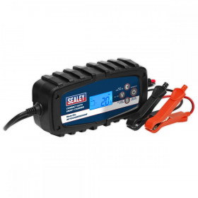 Sealey Compact Auto Smart Charger 4A 9-Cycle 6/12V - Lithium
