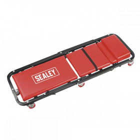 Sealey Creeper/Seat Steel with 7 Wheels & Adjustable Head Rest