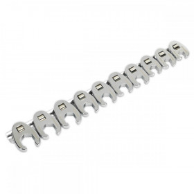 Sealey Crows Foot Spanner Set 10pc 3/8"Sq Drive - Metric