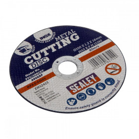 Sealey Cutting Disc dia 100 x 1.2mm 16mm Bore