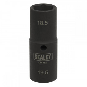 Sealey Deep Impact Socket 1/2"Sq Drive Double Ended 18.5/19.5mm
