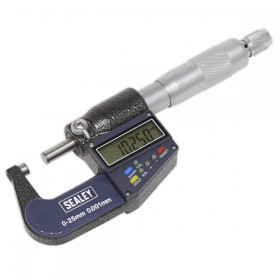 Sealey Digital External Micrometer 0-25mm(0-1")