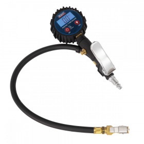 Sealey Digital Tyre Inflator with Clip-On Connector