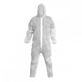 Sealey Disposable Coverall White - X-Large