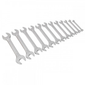 Sealey Double Open-End Spanner Set 12pc Metric