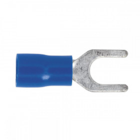 Sealey Easy-Entry Fork Terminal dia 5.3mm (2BA) Blue Pack of 100