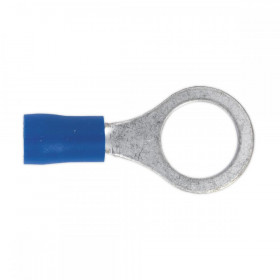 Sealey Easy-Entry Ring Terminal dia 10.5mm (3/8") Blue Pack of 100