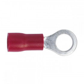 Sealey Easy-Entry Ring Terminal dia 5.3mm (2BA) Red Pack of 100