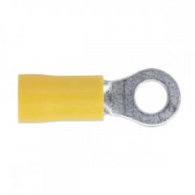 Sealey Easy-Entry Ring Terminal dia 5.3mm (2BA) Yellow Pack of 100