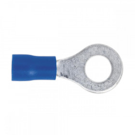 Sealey Easy-Entry Ring Terminal dia 6.4mm (1/4") Blue Pack of 100
