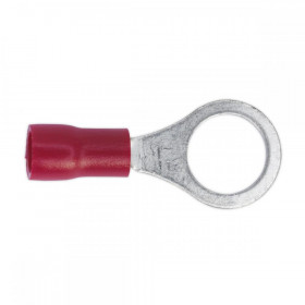 Sealey Easy-Entry Ring Terminal dia 8.4mm (5/16") Red Pack of 100