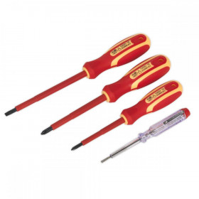 Sealey Electricians Screwdriver Set 4pc VDE Approved