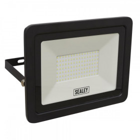 Sealey Extra Slim Floodlight with Wall Bracket 100W SMD LED