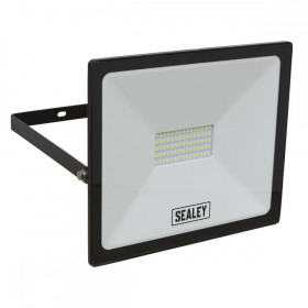 Sealey Extra Slim Floodlight with Wall Bracket 50W SMD LED 230V