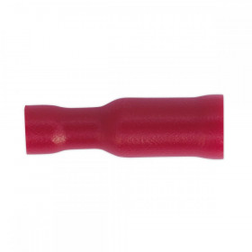 Sealey Female Socket Terminal dia 4mm Red Pack of 100