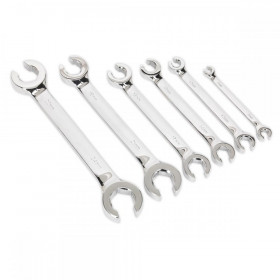 Sealey Flare Nut Spanner Set 6pc Metric